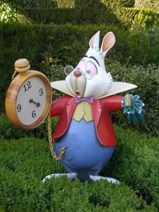Rabbit from Alice in Wonderland with watch